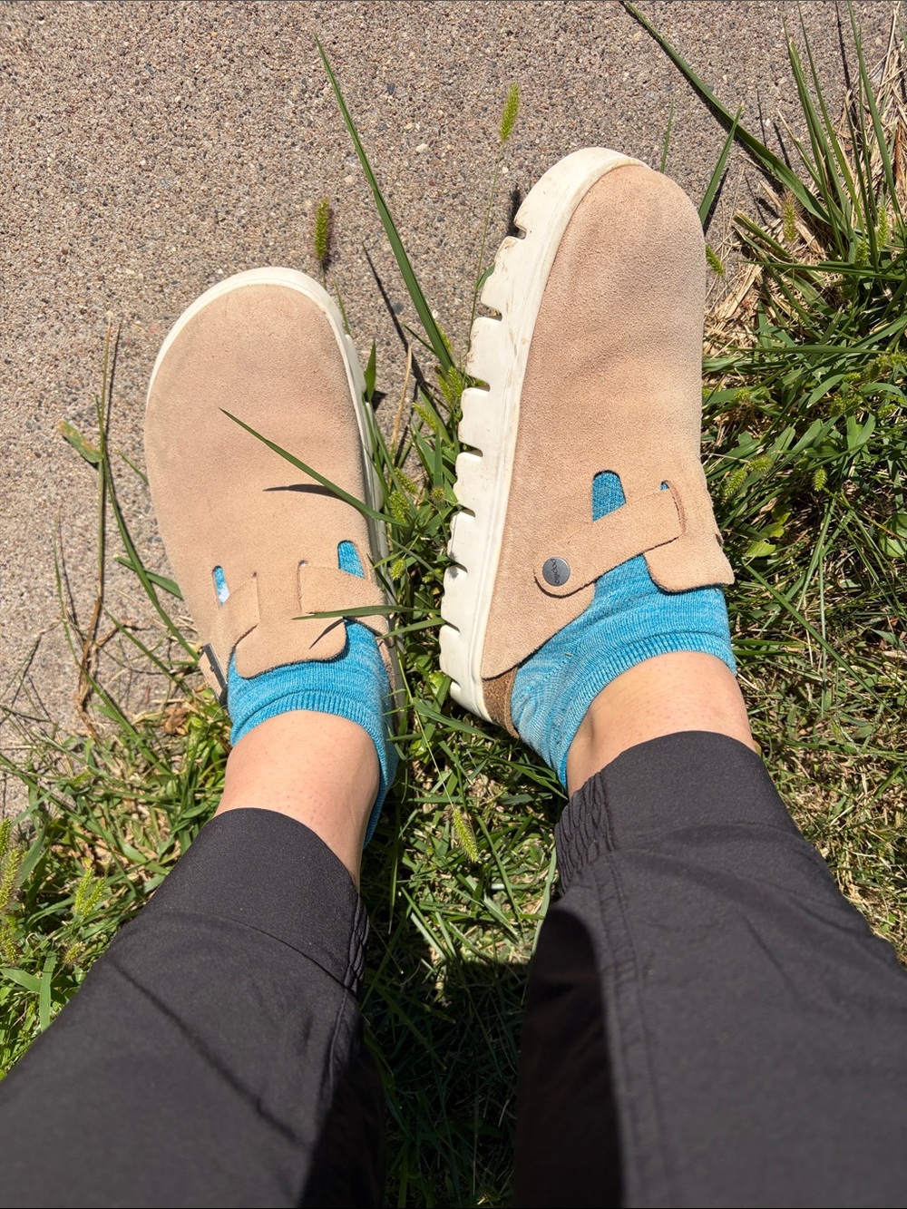 Birkenstock Beige Suede Slip-On Clog